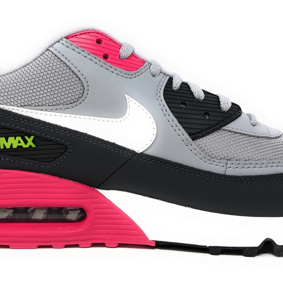 Nike Air Max 90 Essential Wolf Grey/Rush Pink Mens - Picture 3 of 8